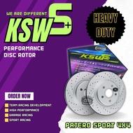 MITSUBISHI PAJERO SPORT 4X4(295mm) - KSW S+ Performance Disc Rotor Slotted & Drilled(1 PAIR)