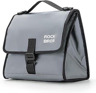 ROCKBROS Bike Bag, 4L-7L Adjustable Capacity Bicycle Bag for Brompton Folding Bike, Insulated Lunch Bag Waterproof Bicycle Front Storage Bag, Crossbody Bag for Men Woman