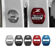 4Pcs/Set Car Door Lock Cover Protective Stickers For Nissan 350Z 370Z Z33 Fairlady For Nismo Z Auto 