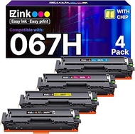 E-Z Ink 067H Toner Cartridge Set for Canon 067h Toner BK/C/M/Y 067 Toner Cartridge for Copier/Scanne