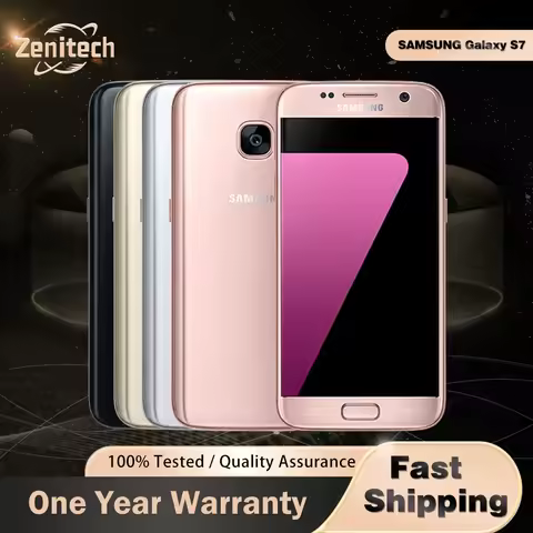 Original Samsung Galaxy S7 G930F G930A G930V 4G LTE Mobile Phone 5.1'' AMOLED 4GB+32GB 12MP+5MP Exyn