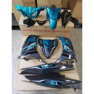 COVERSET OEM YAMAHA LC 135 V6 EXCITER 2021 GREY / SILVER MATTE / GREEN MATTE