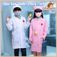 Doctor Costume for Kids buwan ng wika costume for girl Boys Girls Show Role Cosplay Costume