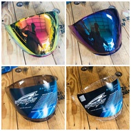 Gracshaw G838 Gaizer / Xdot G515 Visor Siang Malam Smoke / Gold