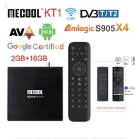 FVBGNHBVCS MECOOL KT1 DVB T2 Google Certificated TV Box Android 10 DVB-T/T2 Amlogic S905X4 4K 2T2R Dual WIFI BT hybrid Player vs gtcombo