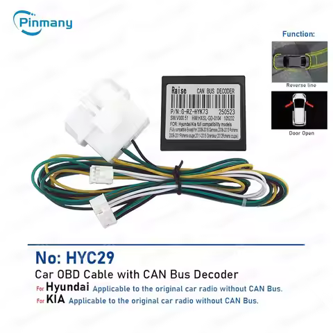 Car OBD Cable Connector HYC29 with CAN Bus Decoder for Hyundai IX25 IX35 I40 Tucson Elantra Sonata8 