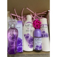 ENCHANTEUR ALLURING PURPLE GIFT BOX SET IN BOX  SUITABLE FOR BIRTHDAY GIFT /DOOR GIFT/VALENTINE GIFT/WEDDING GIFT