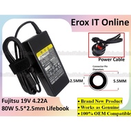 Fujitsu 19V 4.22A 80W 5.5*2.5mm Lifebook A530 AH530 C1320 LH530 LH531 LH532 AH531 A574  Laptop Adapt
