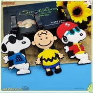 Now 24h Luggage Tag Tow Pass Boarding Snoopy Book Charm Name Sign an