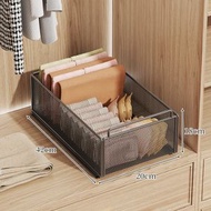 全城熱賣 - 櫥櫃 內衣褲放置架 家用鐵藝櫃 內可抽拉儲物盒 簡約大容量衣物收納筐