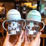 MD-C759 Botol Minum Anak Sedotan 250ML Gelas Minum Bayi Training Cup Baby Botol Minum Karakter Anti 
