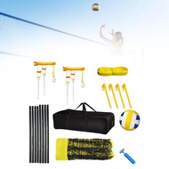 [whfashionkk] Volleyball Set Portable Volleyball Net Set Pump Carry Bag Volleyball Complete