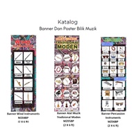 Banner Bunting Muzik (2 x 6 kaki)