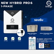 PSI Hybrid PRO 6 Inverter (Single-Phase) Support Battery 48V. 300Ah (LiFePO 4 Deepcycle Jel)