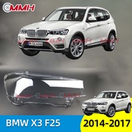 For BMW X3 F25 X4 F26 2014-2017 เลนส์ไฟหน้า ฝาครอบไฟหน้า ไฟหน้ารถยนต์ ไฟหน้าสําหรับ ฝาครอบไฟหน้าตรงร