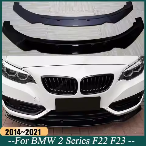 Front Bumper Lip Spoiler Diffuser Splitter For BMW 2 Series F22 F23 220i 218i 228i 225d 220d 218d 20