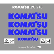 สติ๊กเกอร์ KOMATSU PC 210 ครบชุด