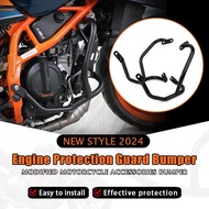 แท่งกันชนป้องกันเครื่องยนต์คาน2024กันชนของรถจักรยานยนต์สำหรับ KTM DUKE 390สำหรับ DUKE 250 2024