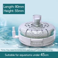 SKISOPGO Round Mini Fish Tank Filter Transparent Biochemical Sponge Aquarium Filter Oxygen Pump Aqua