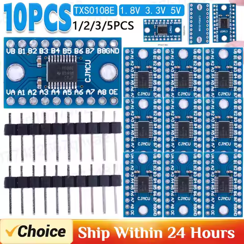 TXS0108E Logic Level Conversion Module 3.3V 5V 8 Channel Logic Level Shifter Bi-Directional Module H