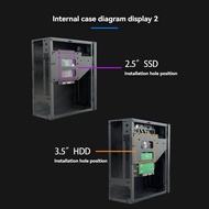 Mini ITX HTPC Case with 4XUSB Support 1U PSU Compatible with MINI-ITX Motherboard