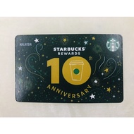 [Original | USED ] Starbucks Coffee MALAYSIA | Starbucks Gift Card | 2022 10th Anniversary