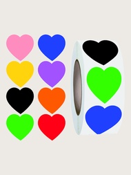 多種顏色的心形裝飾貼紙,可用於水瓶、筆記型電腦和其他物品的日常裝飾