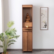 [] shrine stand cabinet for home shrine Buddha statue god of wealth worship table new Chinese style Buddha table cabinet with Door God table N6ZP