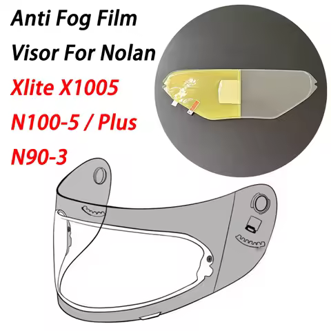 Motorcycle Helmet Visor Patch Film For Nolan Xlite X1005 N100-5 / N100.5 Plus N90-3 Visor Anti Fog F