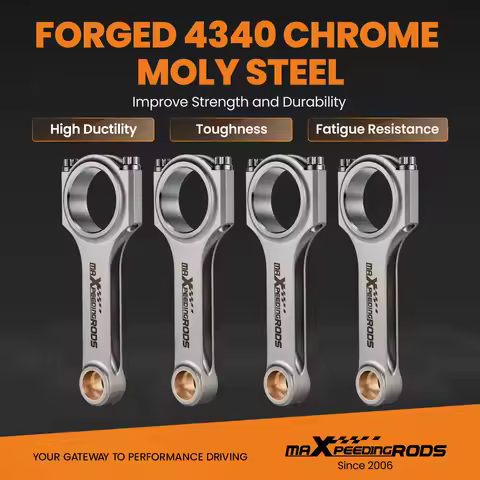 Steel Racing Connecting Rods ARP Conrods For BMW 2 Series 2002 Tii M10 135mm 4340 Forged Floating En