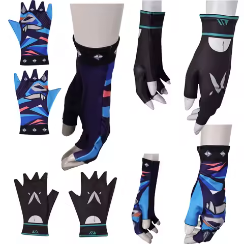 Adult Game Valorant Yoru Jett Cosplay Gloves Fantasy Men Women Roleplay Halloween Carnival Party Gif
