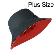 Big Size 60-64cm Bucket Hat Reversible Hawaii Hats Double Sides Embroidery Unisex Sun Fisherman Cap 