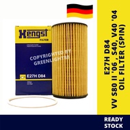 (E27H D84) HENGST OIL FILTER VOLVO S80 II '06 , S40, V40 '04 OIL FILTER (SPIN)
