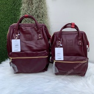 NekokissBag Anello แท้100% New PU Leather RETRO base backpack กระเป๋าเป้สะพายหลัง รุ่นใหม่ล่าสุด