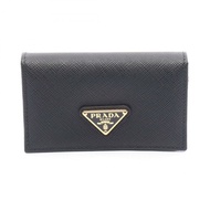 PRADA SAFFIANO METAL 卡包 1MC122QHHF0002 皮革 黑色 全新 女士標誌