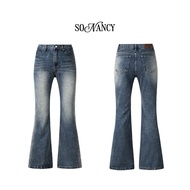 Waxing Low-Rise Flared Long Jeans Low Rise Jeans | 01 Jean - SOUNCY