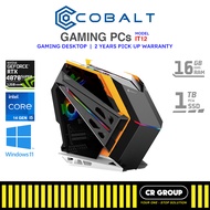 Cobalt Gaming Desktop PC IT12 -  Intel i5-14400F - GeForce RTX 4070 OC 12GB - 16GB DDR5 RAM - 1TB SSD (2Yrs Pickup)