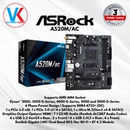 Asrock A520M/AC Motherboard AMD A520 AM4 DDR4 Wifi+Bluetooth 4.2 A520M AC