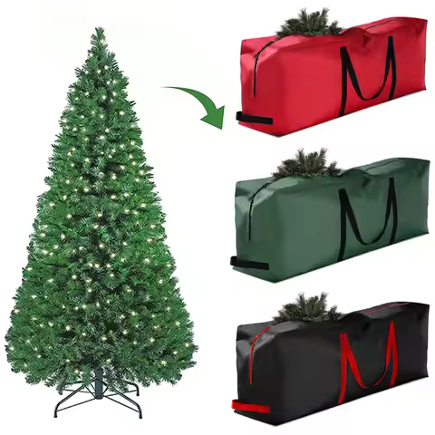 Foldable Christmas Tree Bag, 210D Oxford Cloth Xmas Bag , Ideas Christmas Tree Storage Solution for 