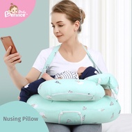 Nursing Pillow and Positioner for Baby Breastfeeding with Detachable Pocket, Head Pillow &amp; Surround Pillow