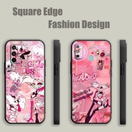 Casing For Redmi Note 9 9t 11 12 8 13 Pro Plus 4G 5G angel dust hazbin hotel BOO02 Phone Case Square
