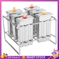 【HOT SALE】 Stainless Steel Ice Cream Mold Popsicle Mold Ice Cream DIY Fruit 6 Ice Tray Mold