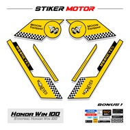HONDA WIN44 Striping Sticker Win 100 Variation Moon Eyes Sticker Sticker Striping Decal Scotlet Scot