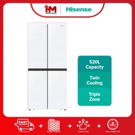 Hisense RQ568N4AWU 520L 4 Door Inverter Fridge  Refrigerator