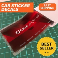 CIMB Preferred Car Sticker