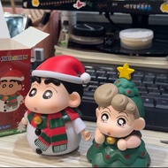 Christmas Crayon Shin-chan Snowman Figurine – Cute Shin-chan Doll, Kawaii Desktop Ornament,Room Deco