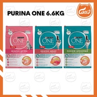 CATTO Purina One 6.6KG Dry Cat Food Makanan Kucing Dewasa Anak Kucing Healthy Adult Indoor Kitten Ch