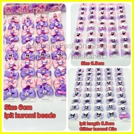 10pcs/pad Kawaii Sanrio Hair clip Kuromi Hair ipit Violet kuromi ipit for Kids