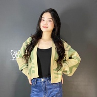 Dera Cardi Bolero - Balloon Sleeve Bolero Crop Top Knit Cardigan