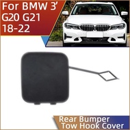 Rear Bumper Tow Hook Cover For 18-22 BMW 3 Series G20 Sedan G21 Wagon 318d 320d 320dX 320i 320iX 330